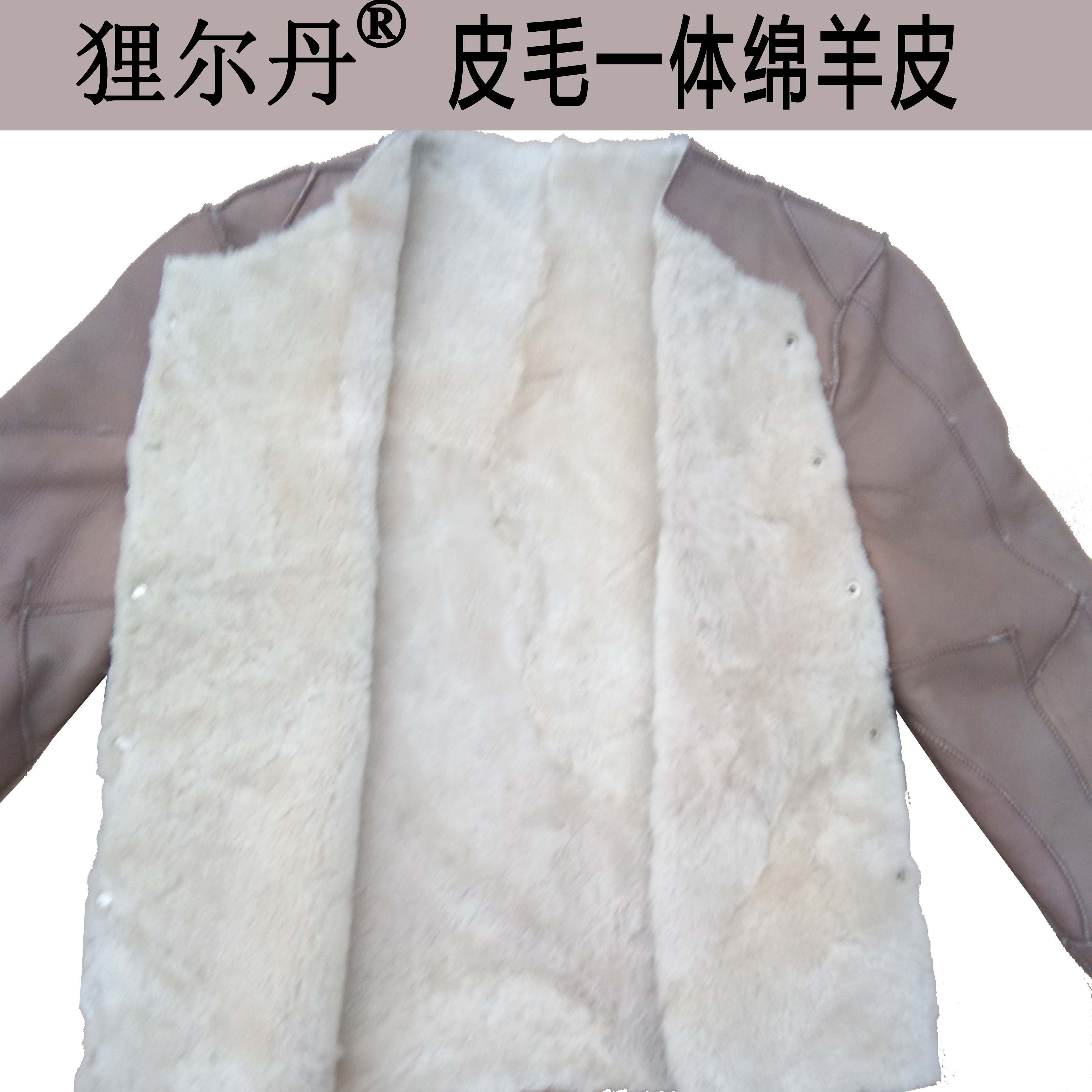 羊剪绒皮毛一体羊毛内胆皮衣男女式羊毛衣服冬季保暖皮袄带袖上衣