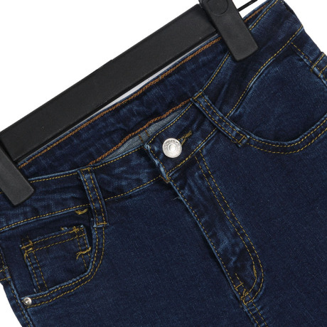 016早春韩版潮流不规则裤脚个性流苏微喇叭紧