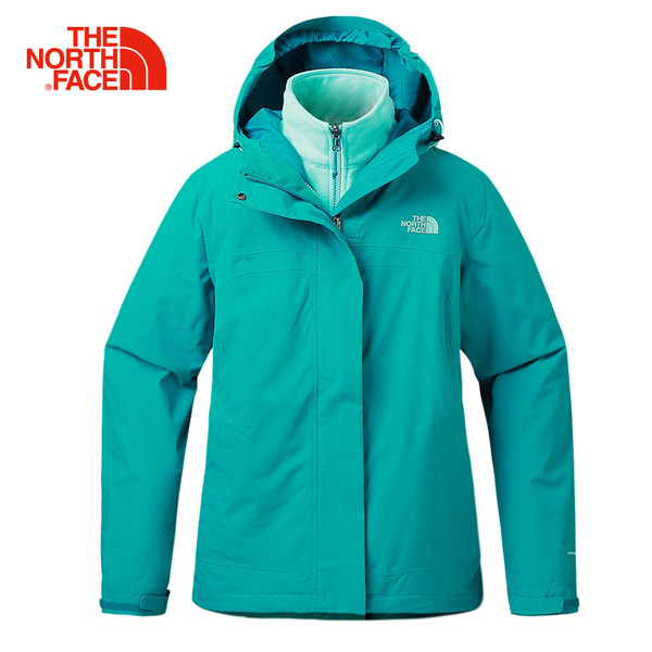【经典款】TheNorthFace北面防水保暖女抓绒三合一冲锋衣|CZ72