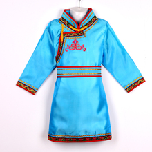 2014新款儿童蒙古袍 儿童蒙古服装演出服 蒙古族日常服装春夏秋装