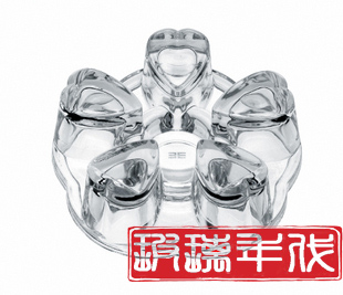 水晶底座 暖茶器 心形茶壶底座 功夫茶具 茶道配件 加热保温底座