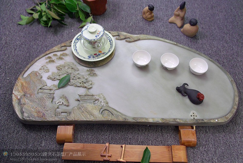 福建特色端砚石茶盘 石茶海茶具乌金石 厂家直销特价包邮爆亏清仓