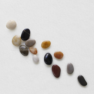 天然抛光鹅卵石 按摩雨花石冰箱贴小石子创意石头摆件装饰磁贴diy