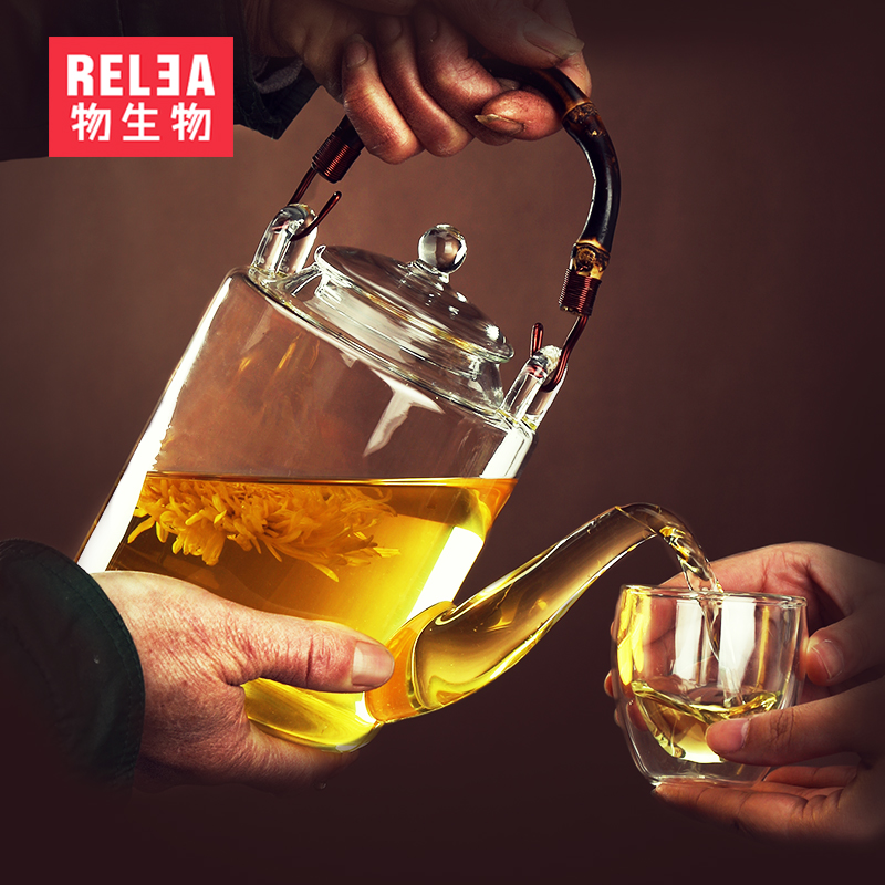 物生物外婆壶茶具套装 创意冷水壶 大耐热玻璃泡茶壶水壶凉水壶