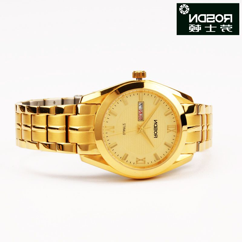 正品[黄金手表男士]男士纯黄金手表评测 24k纯