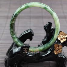 手镯 岫玉手镯天然甲翠手镯纯天然岫岩玉手镯天然翠绿女款