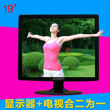 19寸方电脑液晶显示器 4:3正屏 显示屏办公监控可加电视 包邮
