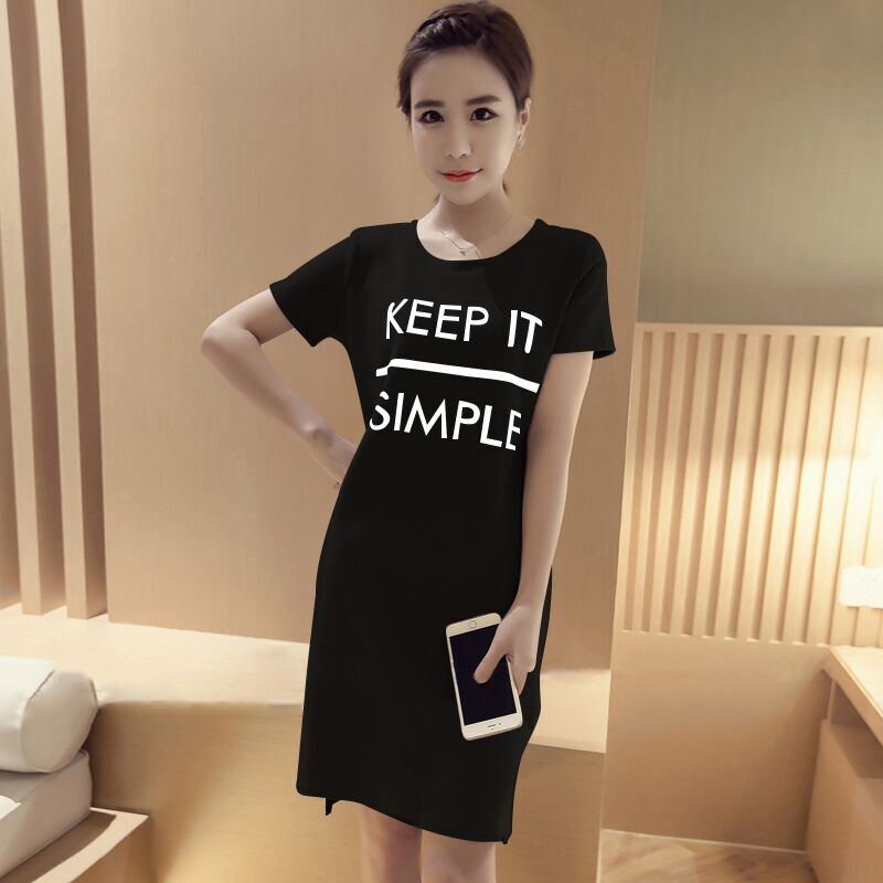 2016夏季韩版休闲宽松体恤打底衫大码女装短