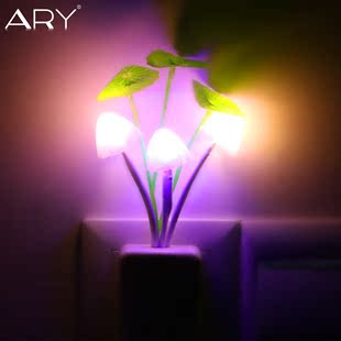 小夜灯 梦幻蘑菇灯 喂奶灯阿凡达七彩渐变灯 led光控感应蘑菇批发小夜
