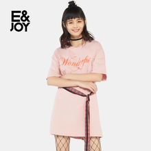 印花可爱连衣裙17082217305 E&joy2017夏季时尚 艾格 Etam