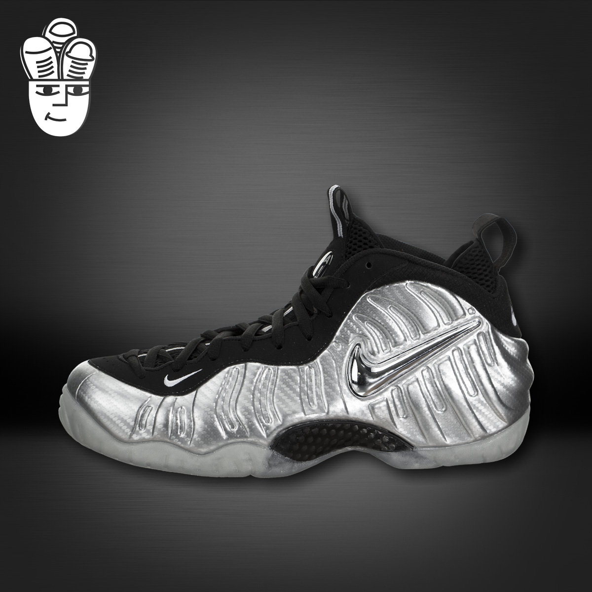 [限量]nike air foamposite pro 耐克男鞋 液态银 银影侠泡篮球鞋