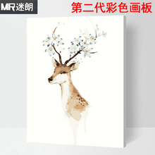 填色手工绘油彩装 饰画 迷朗diy数字油画花卉风景客厅人物动漫数码
