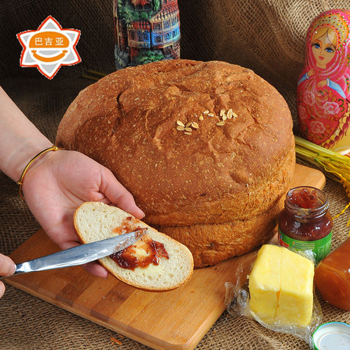 哈尔滨大列巴 全麦低糖 俄罗斯特产东北传统发酵大面包 免邮1200g