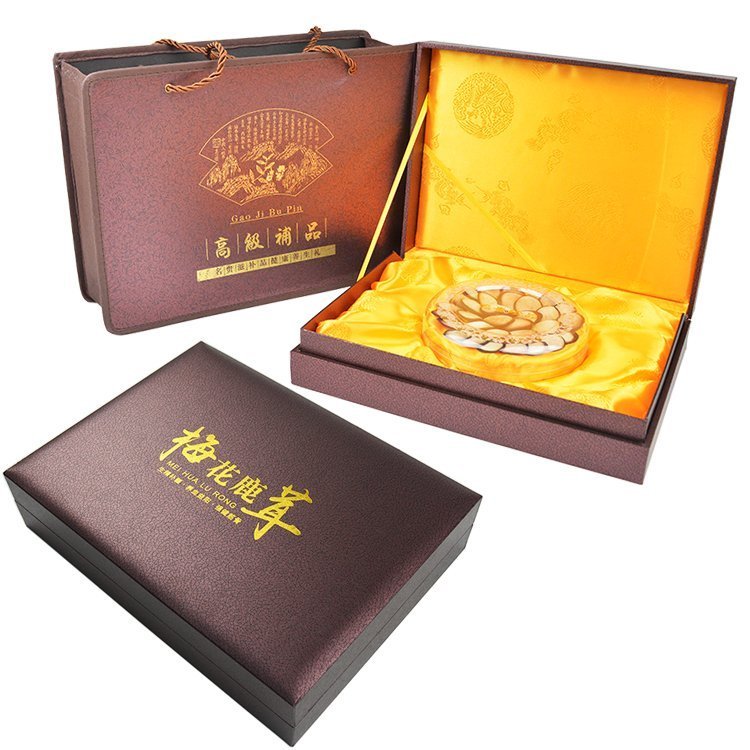 鹿茸片礼盒 白粉片 半腊片 血片 长白山红粉片 东北特产国华参业