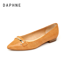 1015101033 金属装 达芙妮 饰蛇皮纹尖头女单鞋 时尚 Daphne