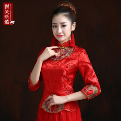 玲珑品智中国风旗袍真丝2015新款夏装修身高