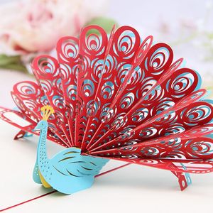 热卖品妮立体贺卡孔雀开屏3d剪纸已售0件 ￥ 27.0 ￥27.
