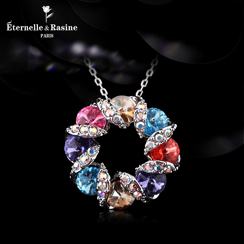 正品[水晶毛衣链的编法]水晶毛衣链长款项链评