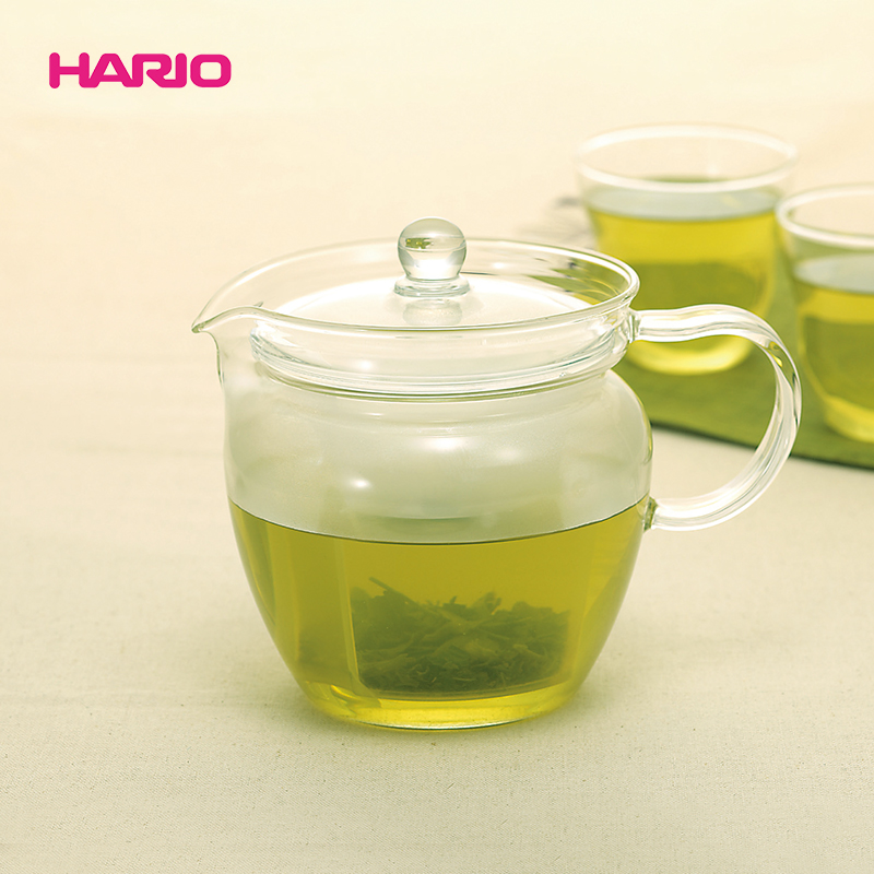 HARIO日本原装进口茶壶耐热玻璃茶壶泡茶壶防滴漏功夫茶具CHRN