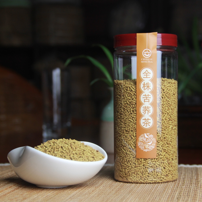 茶叶 云南守一轩苦荞茶花草茶 黑苦荞全株茶200克 罐装荞麦茶特产