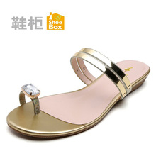 1115303054 舒适简单大方女凉鞋 柜正品 达芙妮旗下鞋