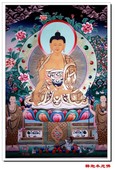 相纸双面塑封 结缘释迦牟尼佛图画像佛教菩萨画像唐卡E