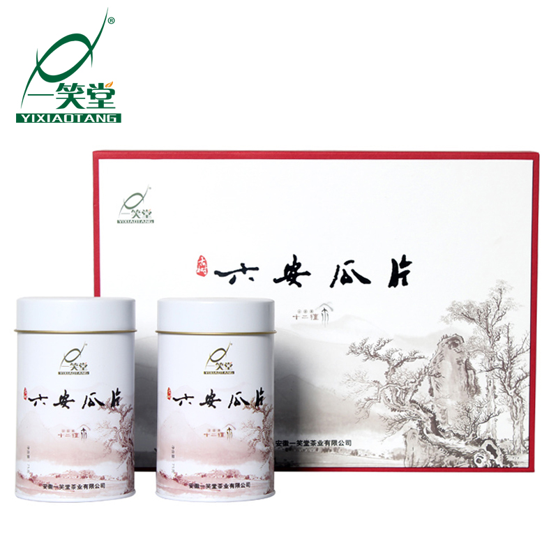 一笑堂茶叶 雨前绿茶十二檀古树手工六安瓜片2016年新茶150g礼盒