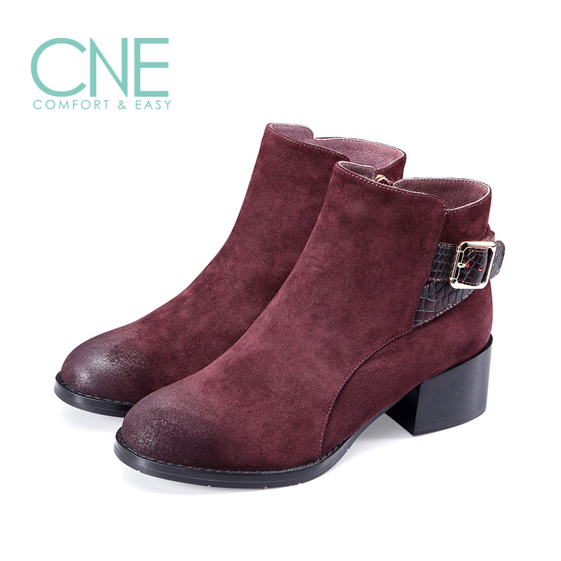 正品[百丽女鞋短靴2016]唯品会百丽女鞋短靴评