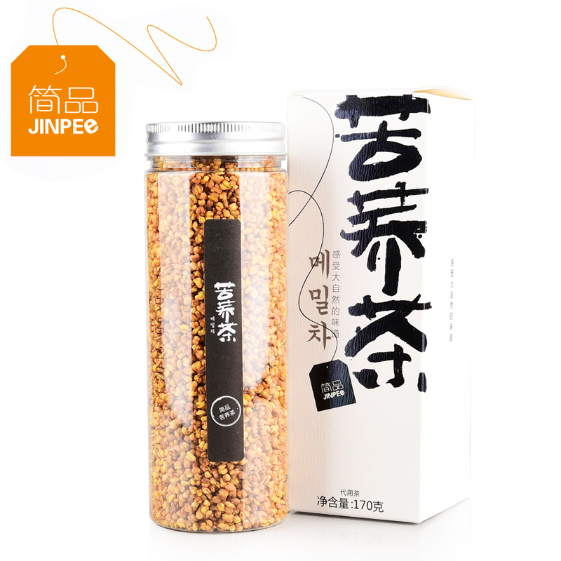 【天猫超市】简品100苦荞茶170g  颗粒冲泡大麦罐装非袋泡茶
