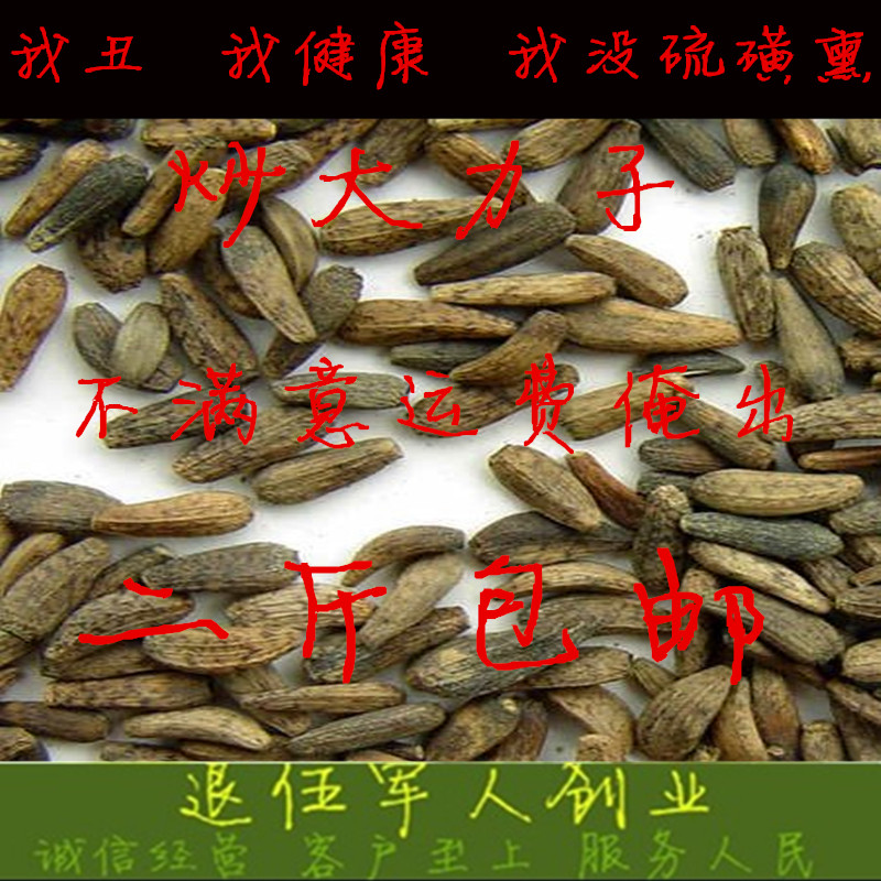 炒牛蒡子 大力子 牛旁子 牛子 鼠粘子同仁堂质量中药材批发100克