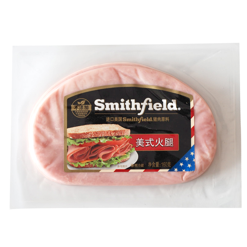 smithfield美式火腿 160克 美国 即食 火腿片香肠切片早餐搭配火