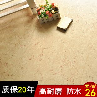 仿瓷砖pvc石塑地板革塑胶地板家用商用大理石纹地板胶地板砖耐磨
