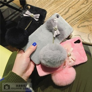 韩国可爱毛线球oppor9手机壳R9 plus毛绒保护