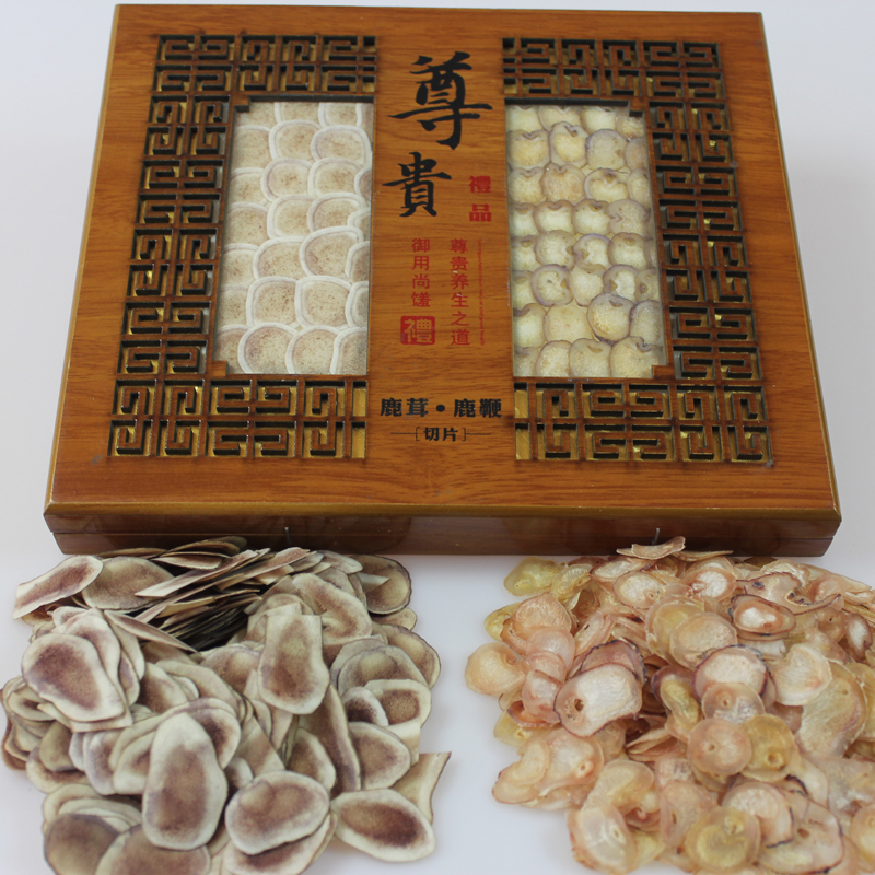 长白山梅花鹿茸片礼盒尊贵礼盒鹿茸鹿鞭片礼盒血片20克包邮批发