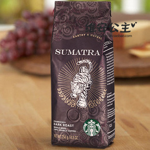 咖啡豆 starbucks星巴克 sumatra苏门答腊 咖啡豆/咖啡粉 250g