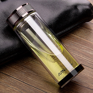 富光加厚双层耐热玻璃杯 