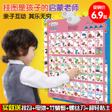 冯式早教益智看图识字语音发声玩具全套启蒙宝宝儿童早教有声挂图