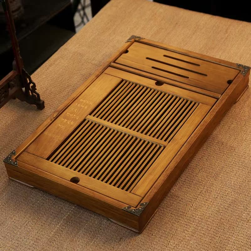 茶具茶盘 实木茶台 柯木茶盘 功夫茶海船 木制托盘嵌入式特价包邮
