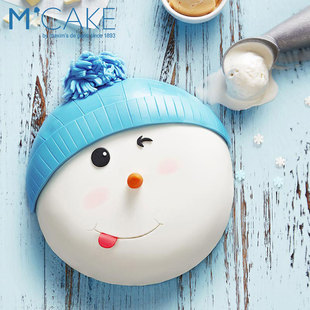 mcake雪人冰淇淋蛋糕儿童节雪孩子生日蛋糕1.5磅上海杭州苏州