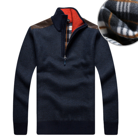 淘宝网-【会员购】<em>加绒加厚毛衣男</em> 秋冬套头针