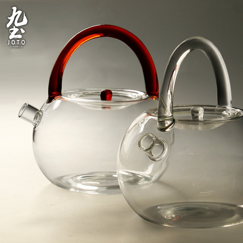 九土純手工煮茶烧水玻璃壶加厚耐热玻璃提梁壶功夫茶具电陶炉专用