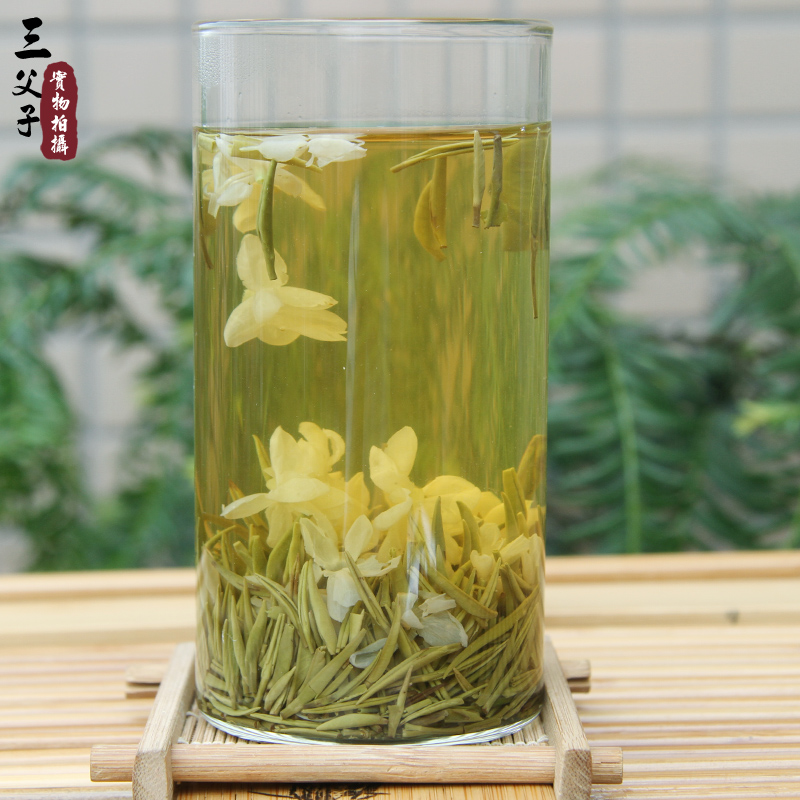 三父子四川峨眉山金竹兰雪2016新茶特级珍品类茉莉花茶叶250g包邮