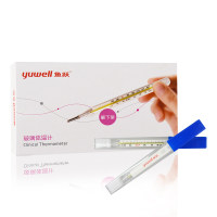 鱼跃水银体温计家用腋下婴儿体温计医院专用玻