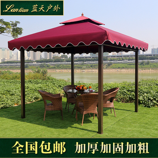 凉亭婚庆大帐篷四脚雨棚遮阳棚阳伞凉亭四角活动室外天幕户外帐篷