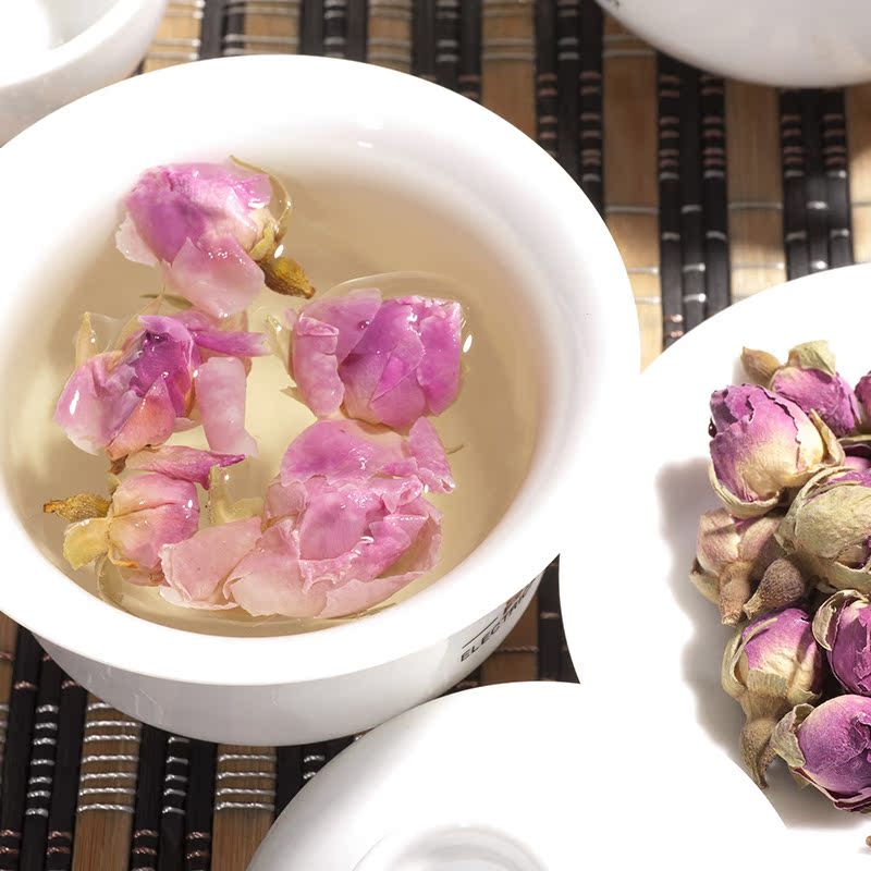 新疆野生和田玫瑰花茶 特级新疆特产玫瑰花茶 美容80克/罐
