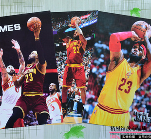 最新23号骑士勒布朗詹姆斯海报墙纸 nba球星篮球明星海报 8张一套