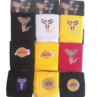 nba湖人kobe小飞侠黑曼巴科比标志纯棉护腕篮球球迷用品