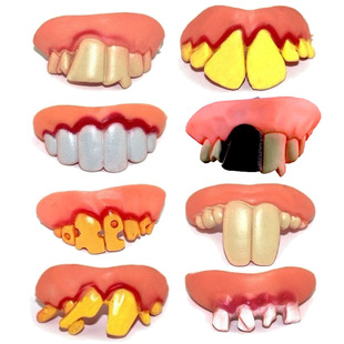 愚人新村节整人玩具 酒吧ktv道具 整蛊搞怪搞笑 假牙套龅牙