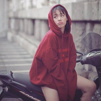 马思纯陈伟霆明星同款秋冬装bf原宿风情侣宽松