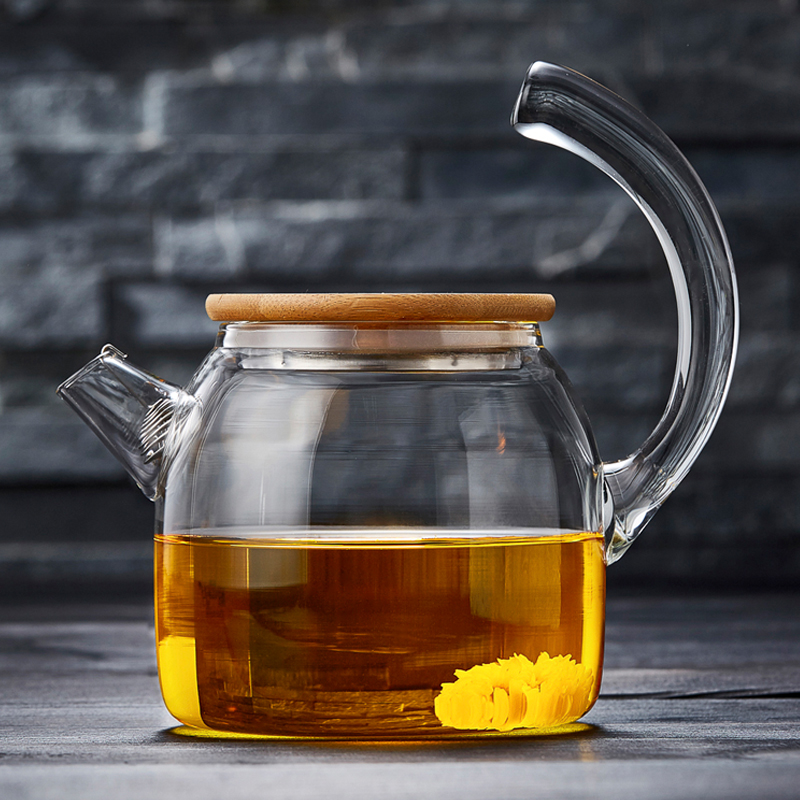 绿昌明耐热玻璃茶壶泡花茶壶加厚耐高温茶具带过滤煮茶泡茶器